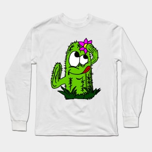 Funny Cactus Long Sleeve T-Shirt